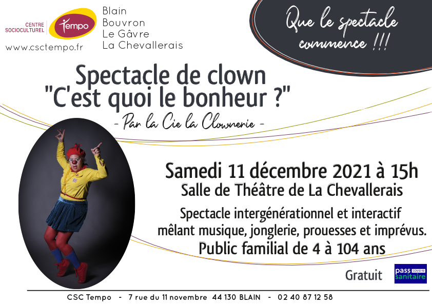 Spectacle de clown à La Chevallerais !