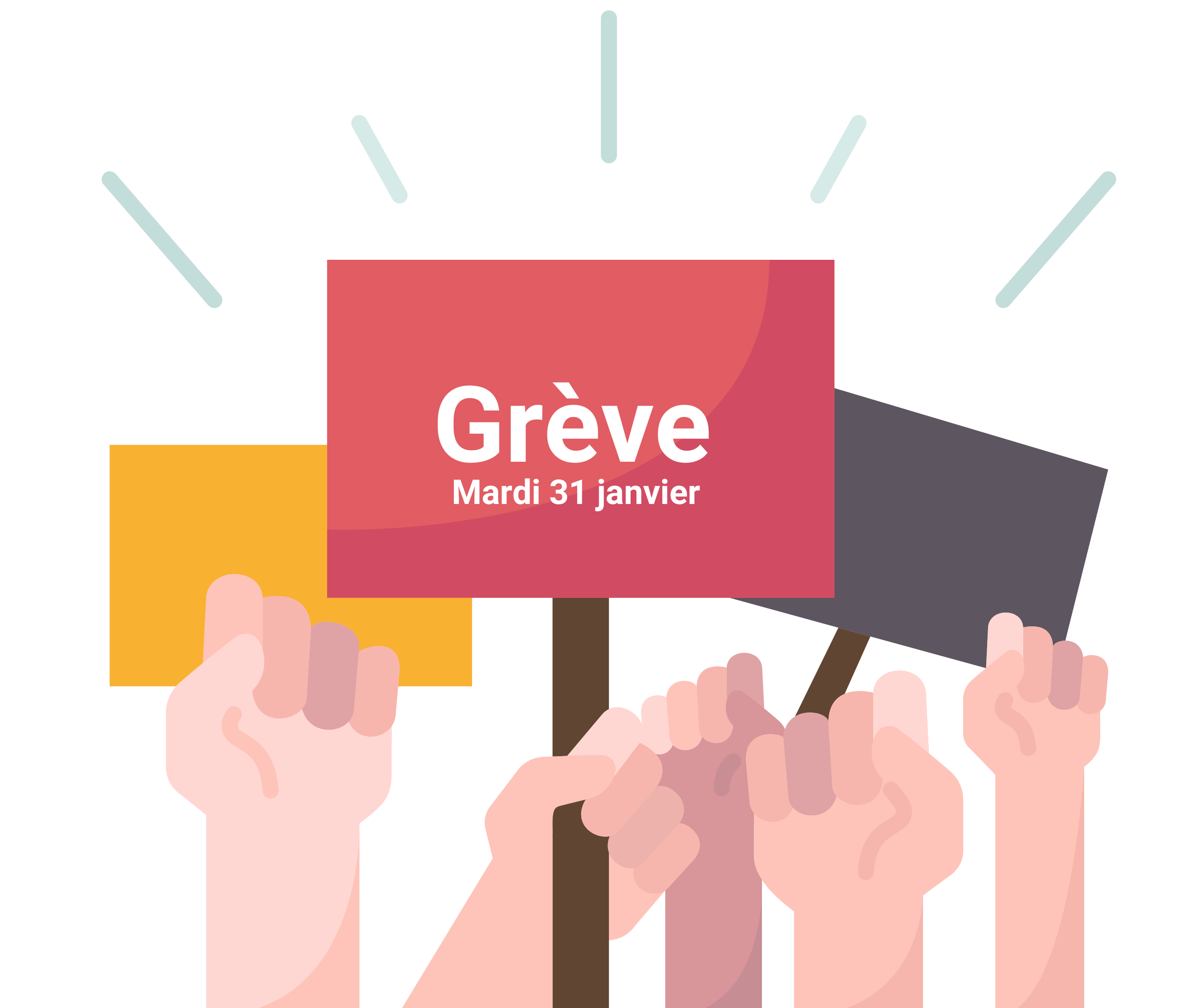 Grève mardi 31 janvier