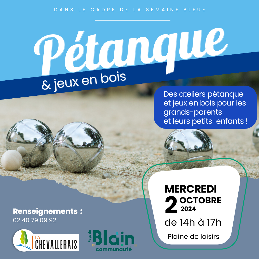 Une partie de pétanque intergénérationnelle…