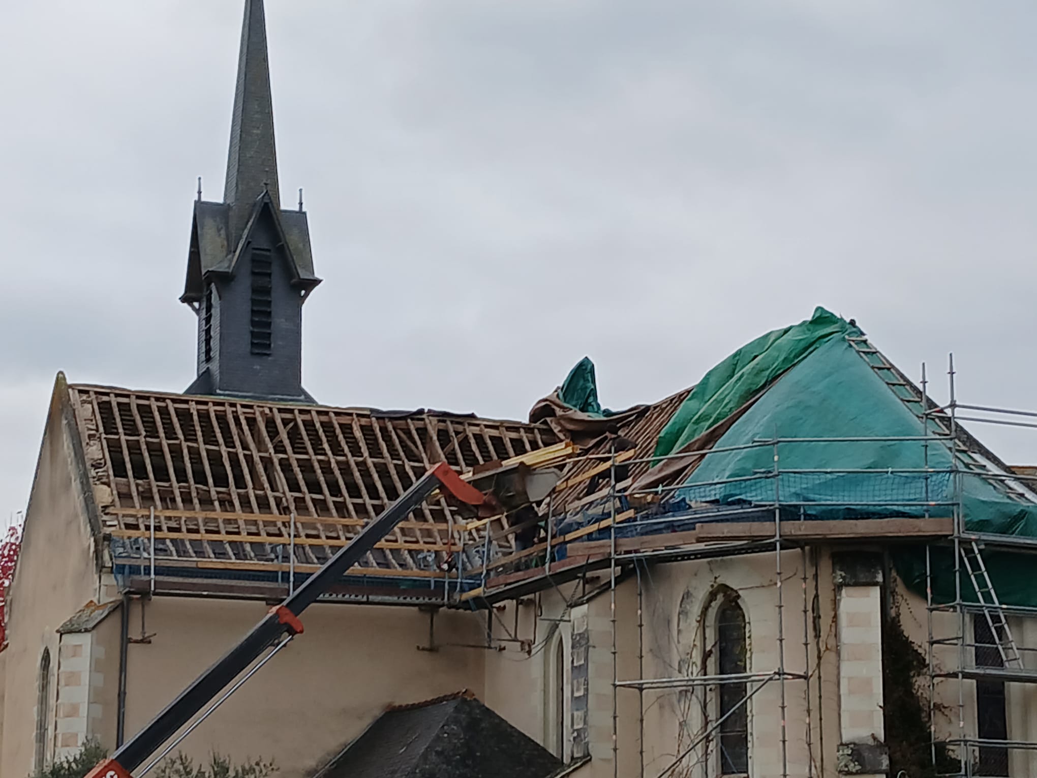 image Toiture de l'église : c'est parti pour les travaux !