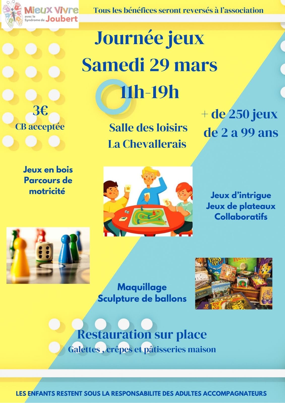 Journée “Jeux Solidaires” à La Chevallerais : un élan de générosité pour l’association Mieux Vivre avec la Maladie de Joubert