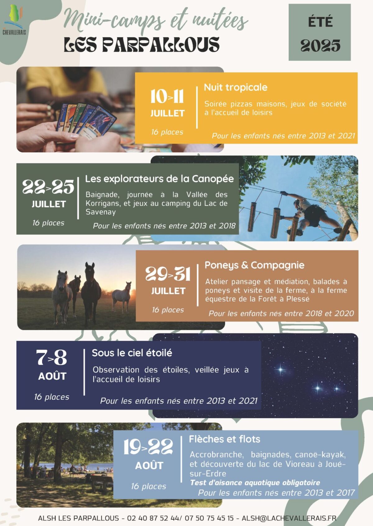 Mini-camps : il reste des places