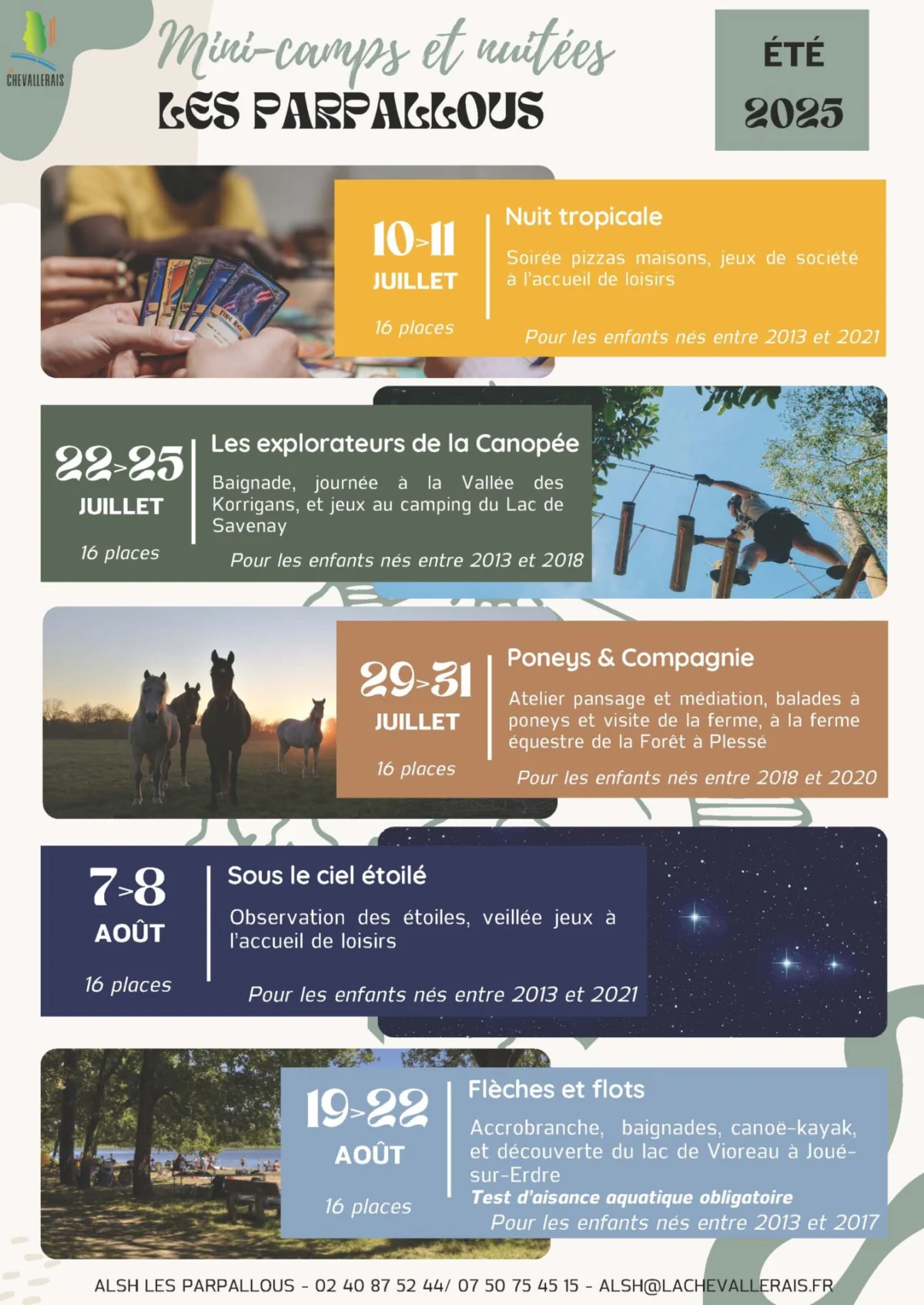 Mini-camps : il reste des places