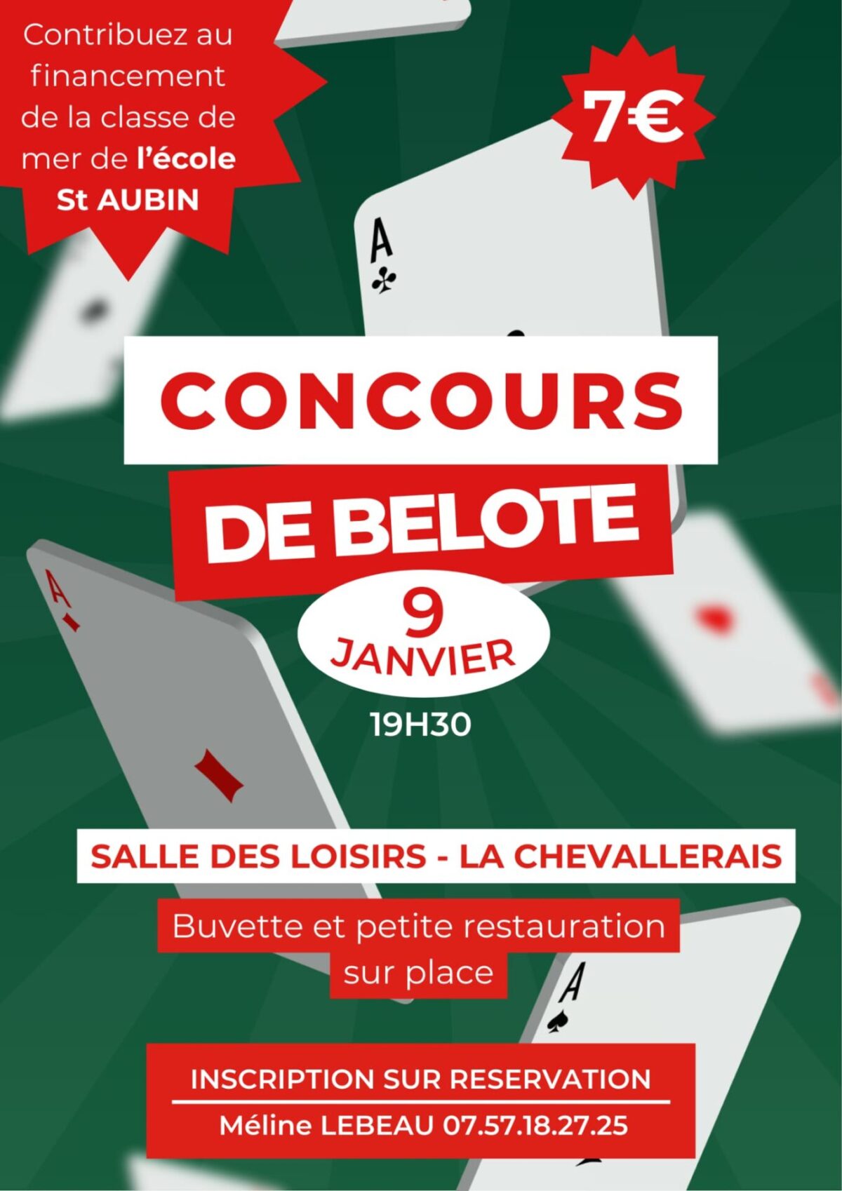 Concours de belote et spectacle pour enfants